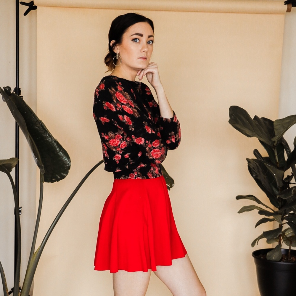 CLOSET CLEAROUT 🍁 Forever 21 Floral Crop Sweater - Picture 6 of 6